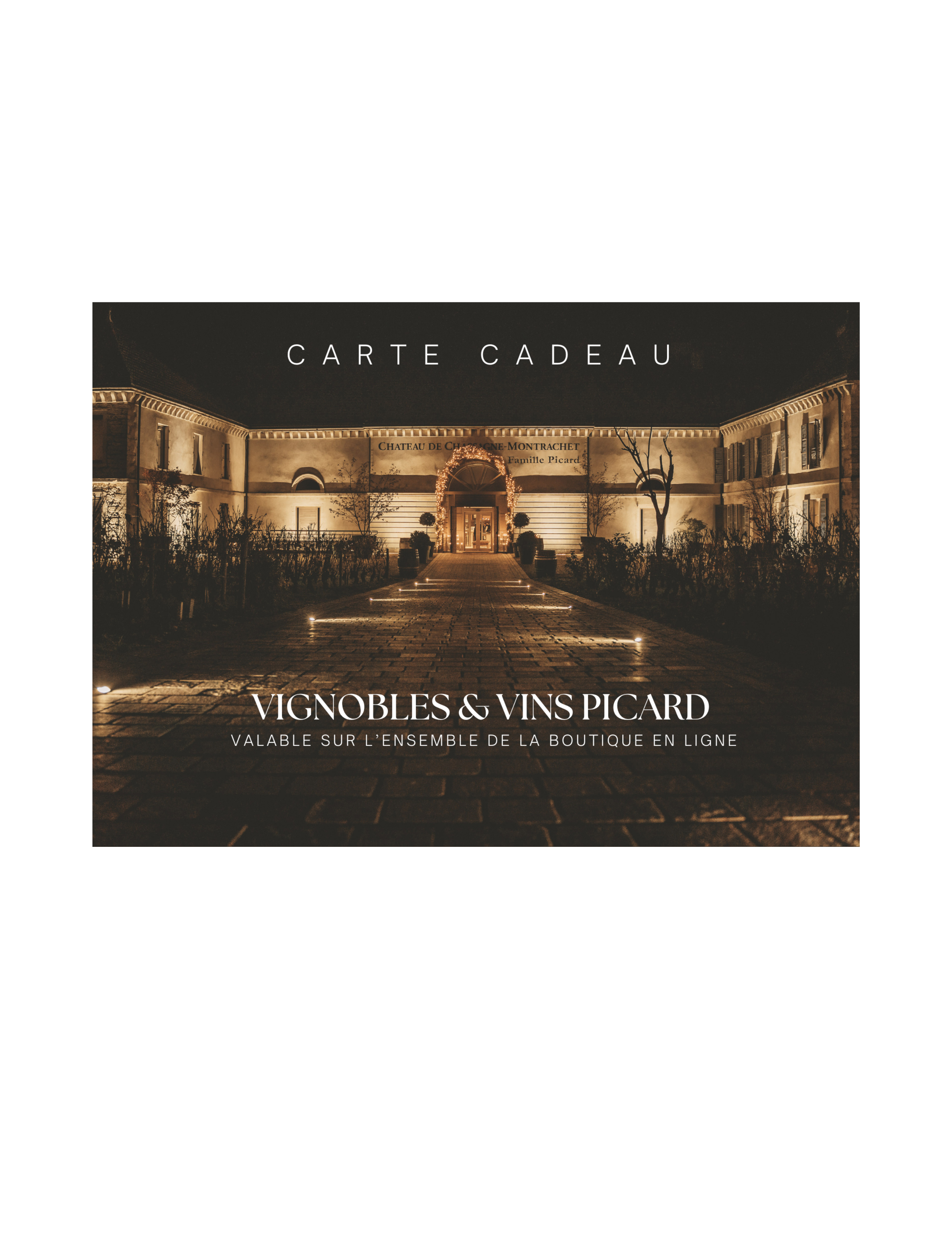 Carte Cadeau Vignobles & Vins Picard